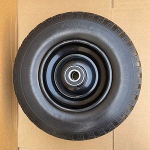 Ruedas de Goma Sólida de Espuma de PU de Alta Resistencia, 12 Pulgadas, 300 mm de Diámetro, Rueda Industrial con Rodamiento de Acero 6204 Resistente al Desgaste - Product Image 2