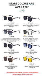 <span class=keywords><strong>Gafas</strong></span> <span class=keywords><strong>de</strong></span> <span class=keywords><strong>sol</strong></span> Partagas Fashion Trendy Designer con logotipo personalizado, montura metálica cuadrada, protección UV400 para hombre. - Product Image 5