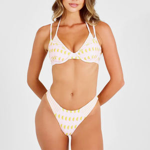Maillot de bain personnalisé en satin brillant pour femmes, maillot de bain imprimé, bikini pour filles, sexy et extensible, grande taille pour l'été - Product Image 1