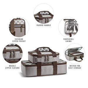 Sac isotherme à double fermeture éclair, imperméable, facile à utiliser, nouveau design, pour garder les aliments au <span class=keywords><strong>chaud</strong></span>/au froid - Product Image 2