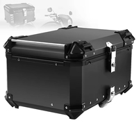 Boîte à bagages pour moto Nmax, 65L, étanche, anti-poussière, anti-pression, en alliage d'aluminium, avec doublure en PU, plaque de fond amovible