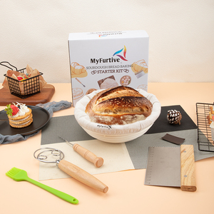 Mây tròn hình bầu dục và nhiều hình dạng bánh mì chống giỏ đặt để làm bánh mì với công cụ bánh mì và phụ kiện nướng - Product Image 4