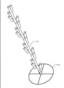 Cửa Hàng Airballoon Hiển Thị Giá Sàn Phong Cách Kim Loại Bóng Hiển Thị Đứng Cho Đám Cưới Hoa Đơn Vị Chủ Giá - Product Image 4