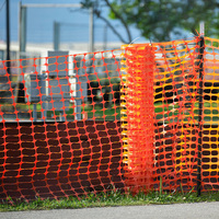 Filet de sécurité en plastique HDPE durable, orange, traité naturellement, résistant à l'eau, pour clôture anti-neige et travaux de construction