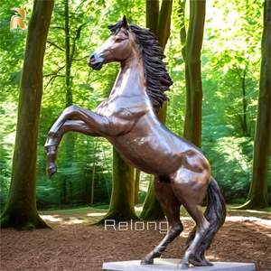 RELONG Vente en gros de statues de chevaux arabes en <span class=keywords><strong>bronze</strong></span> sur mesure pour la décoration extérieure - Product Image 5