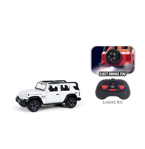 Coche de Metal a Escala 1:<span class=keywords><strong>22</strong></span>, SUV <span class=keywords><strong>Rubicon</strong></span> con Sonido y Luz, Control Remoto, Puertas que se Abren, Decoración Coleccionable, Juguetes de Coche de Metal - Product Image 5