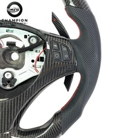 Volant en Fibre de Carbone avec Affichage LED pour BMW M3 M4 E70 E83 E84 E85 E89 E90 E91 E92 E93 avec Palettes de Changement de Vitesse