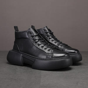 Botas de Trabajo de Cuero Resistentes para Hombre, Botas de Seguridad Industriales con Puntera de Acero para Trabajo Pesado - Product Image 3