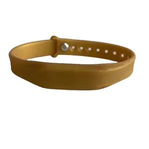 13.56mhz Contactless Metallic Golden Color Nfc Wristband Bracelet Waterproof