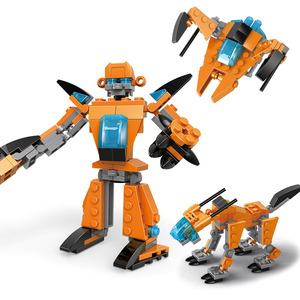 <span class=keywords><strong>Jouet</strong></span> de puzzle d'assemblage en gros, robot transformable, blocs de petites particules, cadeau - Product Image 6
