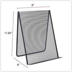 Portadocumentos de Metal con Malla Metálica, Capacidad para 35 Hojas, Color Negro Metálico - Product Image 1