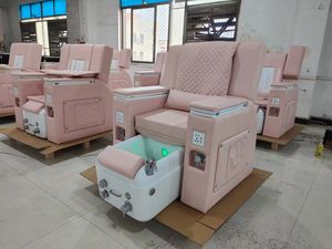 Großhandel Electric Pink Pediküre Stuhl White Moon Shape Tall Foot Spa <span class=keywords><strong>Massage</strong></span> stuhl zum Verkauf - Product Image 5