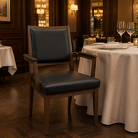 Fauteuil individuel de salle à manger confortable et moderne de style minimaliste avec coussin rembourré en mousse pour restaurant