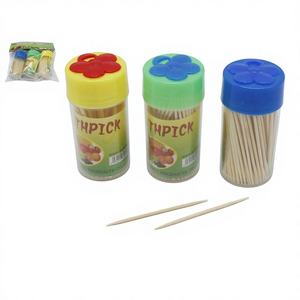 CASAMAX WL AQ-5020 Lot de 3 pièces/boîte avec 300 cure-dents en bambou au total - Emballage portable pratique - Product Image 1