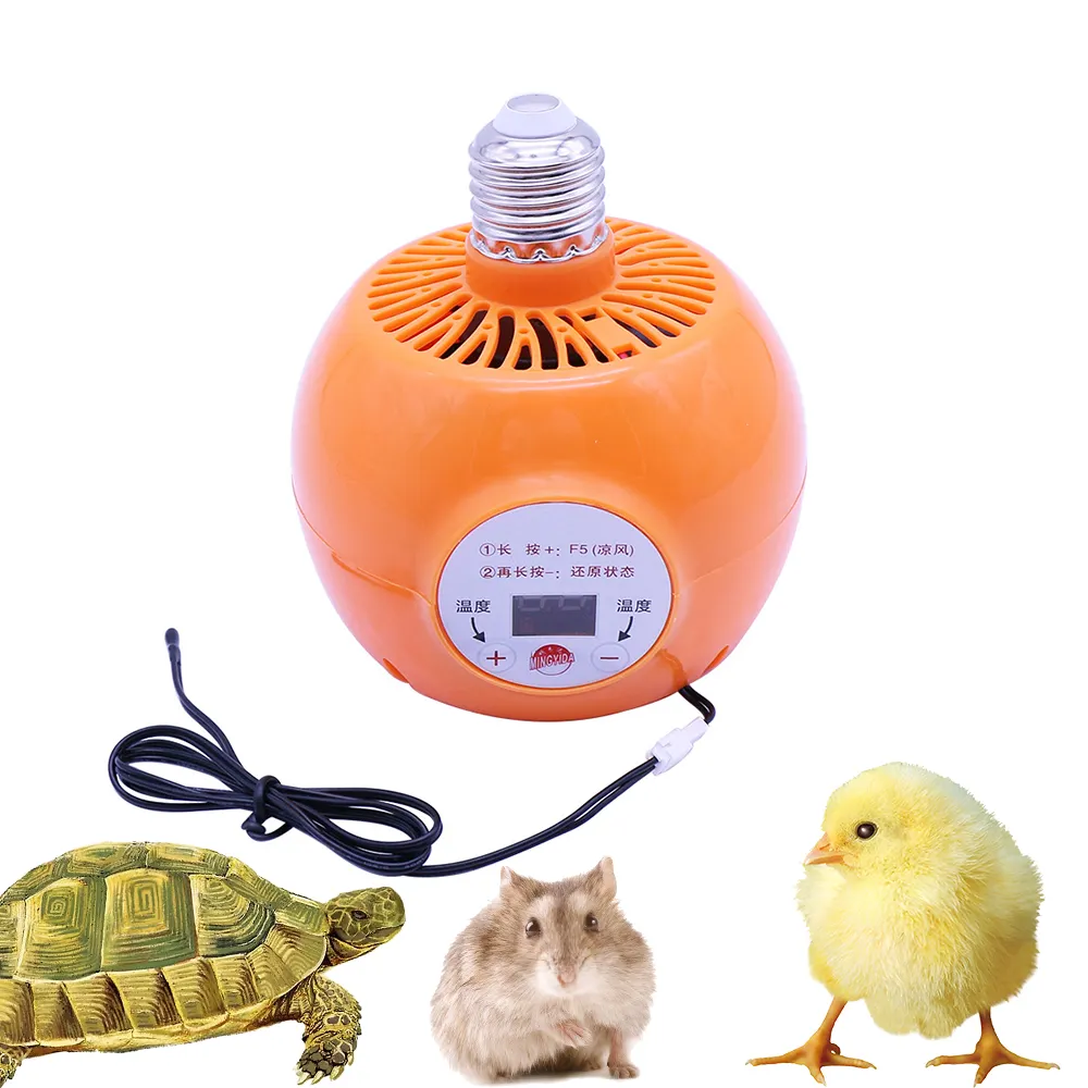 Gia cầm nhỏ thông minh sưởi ấm đèn trang trại động vật ấp ủ Thiết bị làm ấm vật nuôi ánh sáng ấm áp kiểm soát nhiệt độ sưởi ấm
