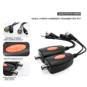 من المصنع شاشة عرض CCTV تناظرية AHD/CVI/TVI فيديو <span class=keywords><strong>Balun</strong></span> 2-1 جهاز إرسال إشارة PVT متعدد الإرسال m ملحق شاشة بلاستيكية - Product Image 3