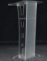 Pliable fête scène moderne personnalisé verre concert église numérique acrylique podium