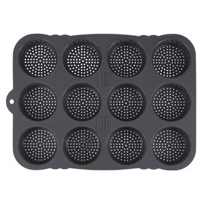 Moule à pain en silicone de qualité alimentaire à 12 cavités - Moule à pain, à hamburger et à baguette antiadhésif pour la cuisine à domicile DIY - Product Image 5