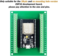 Placa de desarrollo de microcontrolador ESP32, placa de ruptura de expansión GPIO 1 en 2 para versión estrecha de 38 Pines, 1, 2, 2