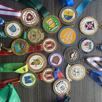 Médailles sportives en métal en gros, médailles de marathon souvenirs, trophées sportifs nautiques personnalisés en alliage de zinc, trophées sportifs moulés
