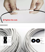 Funda protectora para empalme de cable de bajada FTTH, adaptador SC, caja de protección de fibra óptica de 1 núcleo, protector de cable de bajada