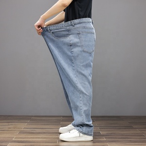 Jeans amples pour hommes grandes tailles 8XL, pantalon cargo en denim extensible, pantalon à jambes larges surdimensionné, vêtements pour personnes de <span class=keywords><strong>grande</strong></span> <span class=keywords><strong>taille</strong></span> - Product Image 6