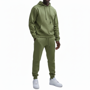 new wholesale Unisex 100% Cotton <b>Thermal</b> Sleeve Heavyweight Pullover Tracksuit Customizable Logo Comfortable Sized - Product Image 1