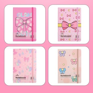 Quaderno A5 con <span class=keywords><strong>Copertina</strong></span> <span class=keywords><strong>Rigida</strong></span> Personalizzata, Stampa Fiocco Rosa alla Moda, Regalo per Ufficio all'Ingrosso - Product Image 2