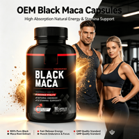 capsules de racine de maca noire haute absorption supplément à base de plantes énergie endurance vitalité endurance musculaire