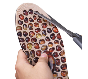 Nouveau produit Massage des pieds semelle intérieure en caoutchouc pavé thérapie point d'<span class=keywords><strong>acupression</strong></span> conception réflexologie pieds pour hommes femmes - Product Image 2