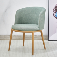 Chaise de salle à manger portable en velours capitonnée moderne pour la maison et les restaurants