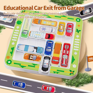 LEZA BABY Huarong strada logica sfida educativo per bambini gioco da tavolo con giocattolo di plastica per il pensiero logico regalo perfetto - Product Image 2