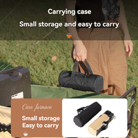 Réchaud portable pliable 2600W pour camping, barbecue, randonnée, cuisson en extérieur, brûleur à gaz butane manuel