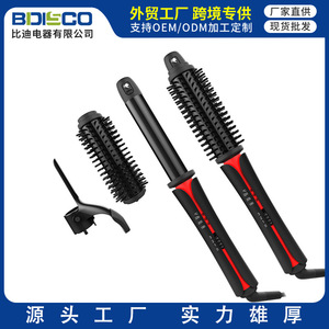 3-In-1 Curling Iron With Comb Bar Rose Gold And Black Fast Heating Electric Multi Styler For Dry Hair - Product Image 5