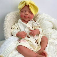 Poupée Reborn en Silicone Intégral Peinte à la Main de 20 Pouces, Modèle Pascle Fille/Garçon, Jouet de Collection avec Sucette, Poupée Reborn de Simulation