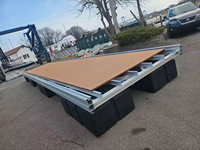 Système de kit de cadre de quai en aluminium pour quai flottant de bateau, passerelle en aluminium, plateforme de quai