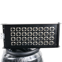 Boîtier de jonction mobile pour scène avec câble audio multicanal 32 voies en cuivre sans oxygène