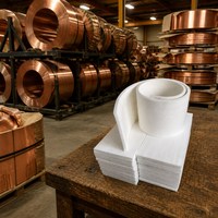 Rouleau de feutre en fibre de polyester de haute qualité pour machine de découpe, conversion et rembobinage de films et d'étiquettes en papier