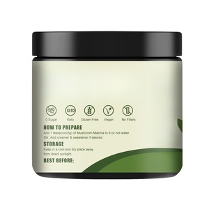 OEM/ODM Café Instantáneo en Polvo de Matcha con Hongos Naturales (Melena de León y Chaga) para Adultos, Apoyo para la Memoria y el Sueño, 5g por Porción, Bolsa de 150g - Product Image 2