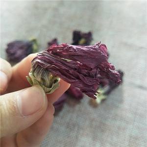 ดอกฮอลลี่ฮ็อคสีม่วงแดงแห้งธรรมชาติ 100% สำหรับชงชา - Product Image 3