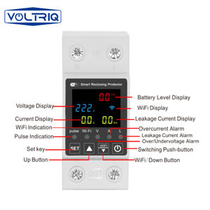 TUYA WiFi Smart 63A AC 220V über dem Stromkreis Erdschluss Spannungs schutz Relais Gerät Breaker Switch Meter für den Heimgebrauch - Product Image 1