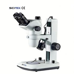 Microscopio Estereoscópico SCITEK con Cabezal Binocular, Certificado CE, Microscopio Estéreo con Aumento de 6.7X-45X, Iluminación LED Independiente - Product Image 4