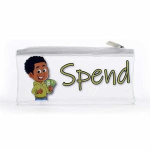 <span class=keywords><strong>Enveloppes</strong></span> personnalisées pour enfants pour gagner, économiser et dépenser <span class=keywords><strong>de</strong></span> l'argent - Budget Keeper Jr - Ensemble <span class=keywords><strong>de</strong></span> 3 pochettes en plastique à fermeture éclair pour enfants pour économiser <span class=keywords><strong>de</strong></span> l'argent - Product Image 4