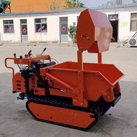 Mini-dumper autoporteur sur chenilles tout-terrain haute efficacité, transporteur de charges 500 kg, dumper portable sur chenilles en promotion