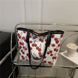 Sac de rangement en PU à bandoulière unique pour femme, grande capacité, avec fermeture ouverte, personnalisable pour les étudiants et les trajets quotidiens - Product Image 1