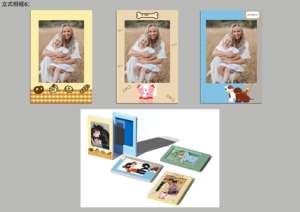 Mini cadre photo 3 pouces, cadre photo créatif couleur, motif personnalisé, affichage billet <span class=keywords><strong>de</strong></span> <span class=keywords><strong>train</strong></span>/billet <span class=keywords><strong>de</strong></span> cinéma, vente en gros, cadre photo décoration maison - Product Image 4