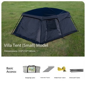 Tente de <span class=keywords><strong>camping</strong></span> portable épaissie et imperméable pour 4, 8 ou <span class=keywords><strong>10</strong></span> <span class=keywords><strong>personnes</strong></span>, avec deux chambres et un salon pour l'extérieur - Product Image 5