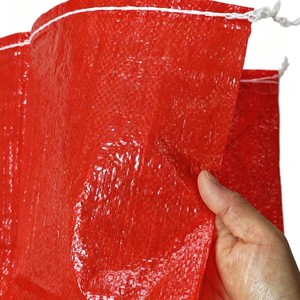 Sac tissé rouge épaissi grand format en peau de serpent, imperméable, pour l'alimentation, la logistique, le déménagement, la livraison express, sac d'emballage sur mesure - Product Image 5