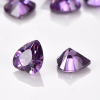 Pierre Cz synthétique diamant rose taillé brillant 6mm pierres précieuses en vrac pierres de zircone cubique en vrac pour faire des bijoux à bricoler soi-même pendentif