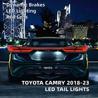 Nouveaux feux arrière de voiture LED ABS+LED Plug+Play pour 8ème génération 2018-2023, feux de freinage dynamiques DRL, démarrage, rouge, arrière
